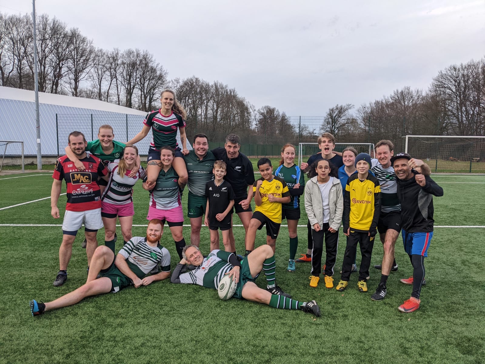 Rugby Tourists Münster Spielszene